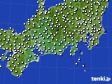 2015年07月04日の東海地方のアメダス(風向・風速)