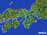 2015年07月05日の近畿地方のアメダス(日照時間)