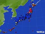 アメダス実況(日照時間)(2015年07月07日)