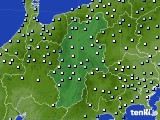 長野県のアメダス実況(降水量)(2015年07月08日)