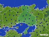 2015年07月09日の兵庫県のアメダス(日照時間)