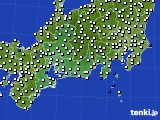 東海地方のアメダス実況(風向・風速)(2015年07月09日)