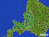 道央のアメダス実況(日照時間)(2015年07月10日)
