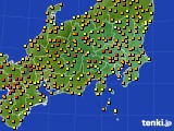 2015年07月10日の関東・甲信地方のアメダス(気温)