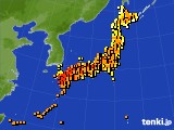 アメダス実況(気温)(2015年07月10日)