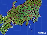 関東・甲信地方のアメダス実況(日照時間)(2015年07月11日)