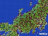 2015年07月11日の北陸地方のアメダス(日照時間)