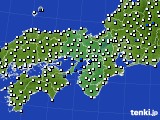 近畿地方のアメダス実況(風向・風速)(2015年07月11日)