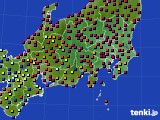 関東・甲信地方のアメダス実況(日照時間)(2015年07月12日)