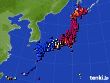 アメダス実況(日照時間)(2015年07月12日)