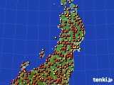 東北地方のアメダス実況(気温)(2015年07月12日)