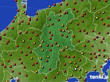 長野県のアメダス実況(気温)(2015年07月12日)