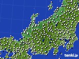 北陸地方のアメダス実況(風向・風速)(2015年07月12日)