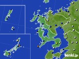 長崎県のアメダス実況(風向・風速)(2015年07月12日)