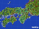 2015年07月13日の近畿地方のアメダス(日照時間)