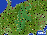長野県のアメダス実況(気温)(2015年07月13日)