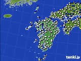 九州地方のアメダス実況(風向・風速)(2015年07月13日)