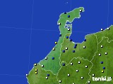 石川県のアメダス実況(風向・風速)(2015年07月13日)