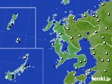 長崎県のアメダス実況(風向・風速)(2015年07月13日)