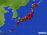 アメダス実況(日照時間)(2015年07月14日)