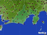 静岡県のアメダス実況(日照時間)(2015年07月14日)