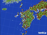 九州地方のアメダス実況(気温)(2015年07月14日)