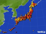 アメダス実況(気温)(2015年07月14日)