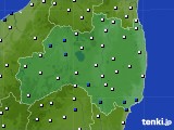 福島県のアメダス実況(風向・風速)(2015年07月14日)