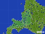 道央のアメダス実況(風向・風速)(2015年07月14日)