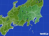 関東・甲信地方のアメダス実況(降水量)(2015年07月15日)