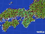 2015年07月15日の近畿地方のアメダス(日照時間)