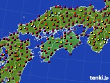 四国地方のアメダス実況(日照時間)(2015年07月15日)