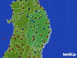 岩手県のアメダス実況(日照時間)(2015年07月15日)