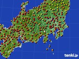 関東・甲信地方のアメダス実況(気温)(2015年07月15日)