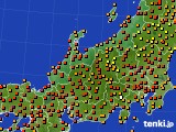 北陸地方のアメダス実況(気温)(2015年07月15日)