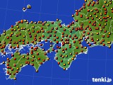 近畿地方のアメダス実況(気温)(2015年07月15日)