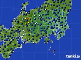 関東・甲信地方のアメダス実況(日照時間)(2015年07月16日)