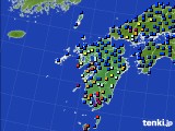 九州地方のアメダス実況(日照時間)(2015年07月16日)