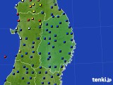 岩手県のアメダス実況(日照時間)(2015年07月16日)