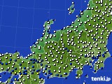 北陸地方のアメダス実況(風向・風速)(2015年07月16日)