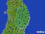 岩手県のアメダス実況(日照時間)(2015年07月17日)