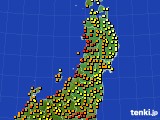 東北地方のアメダス実況(気温)(2015年07月17日)