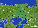 2015年07月17日の兵庫県のアメダス(風向・風速)