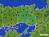 兵庫県のアメダス実況(日照時間)(2015年07月18日)