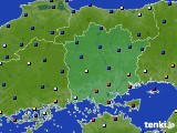 岡山県のアメダス実況(日照時間)(2015年07月18日)