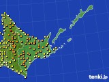 道東のアメダス実況(気温)(2015年07月19日)