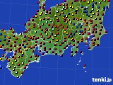 東海地方のアメダス実況(日照時間)(2015年07月20日)