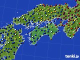 2015年07月20日の四国地方のアメダス(日照時間)