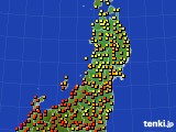 東北地方のアメダス実況(気温)(2015年07月20日)