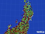 東北地方のアメダス実況(日照時間)(2015年07月21日)